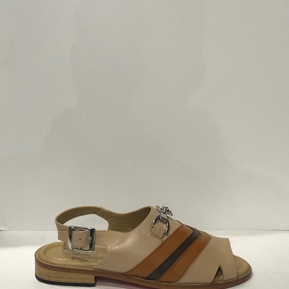 Emilio Franco sandal slip on Italian leather - Picture 2 of 5